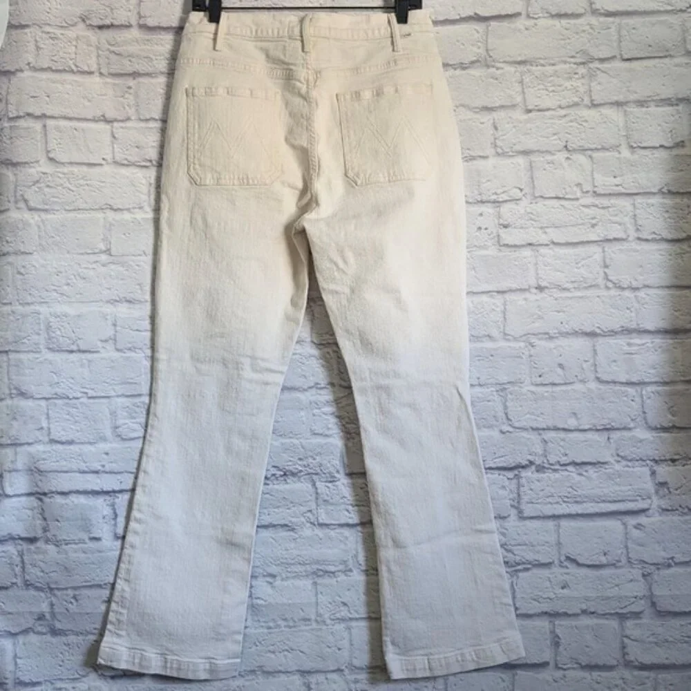 Mother Superior Hustler Patch Pocket Flood Jeans 31 Act Natural White Denim 70s - Picture 5 of 8